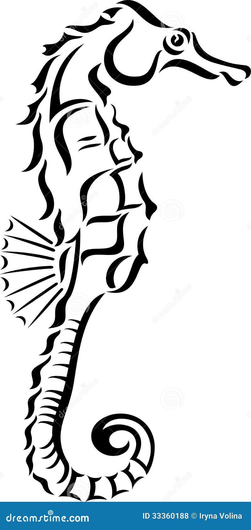 Download Seahorse stock vector. Illustration of abstract, marine ...