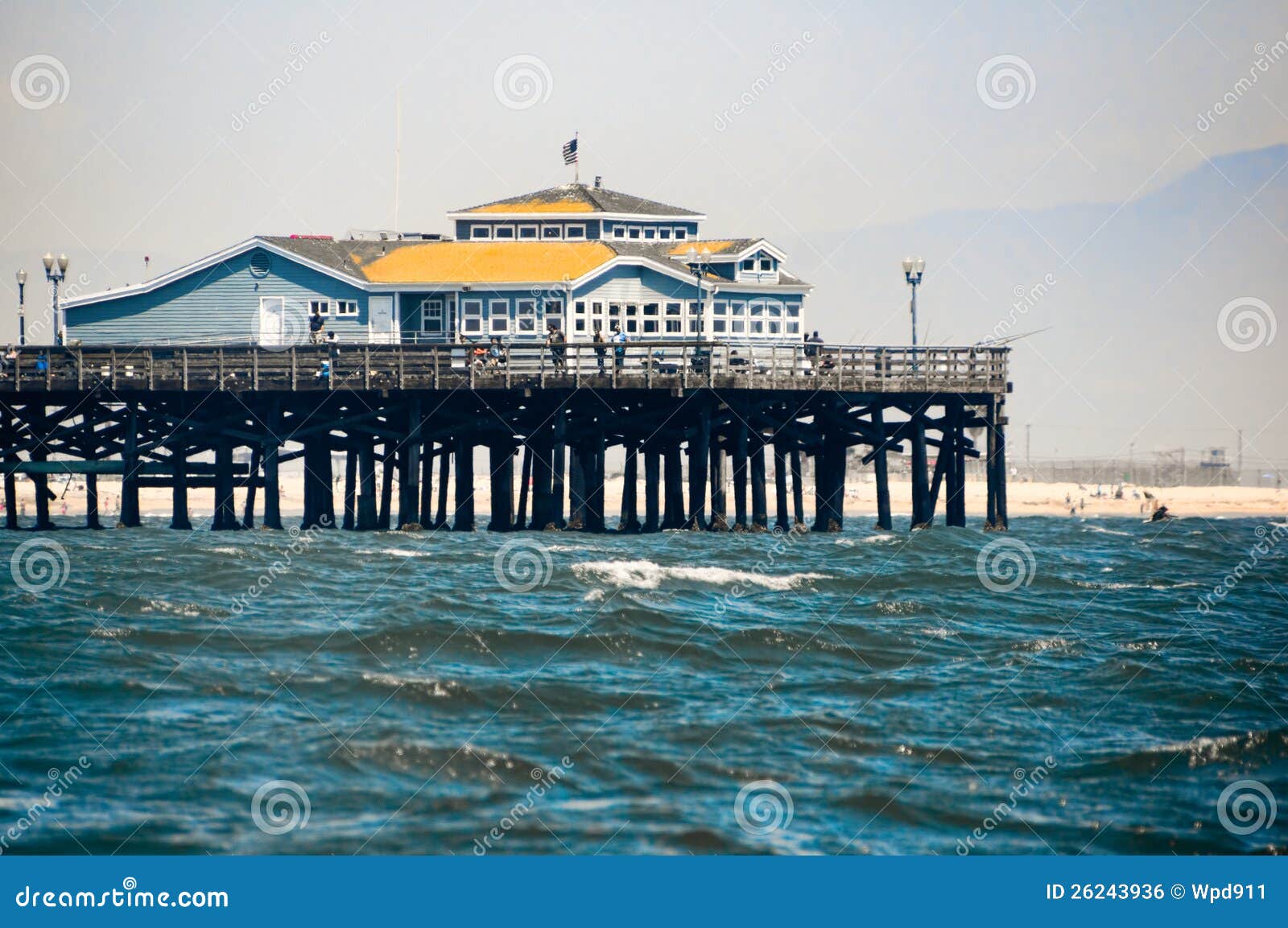 Seal Beach Pier stock photo. Image of summer, waves, jetty 26243936