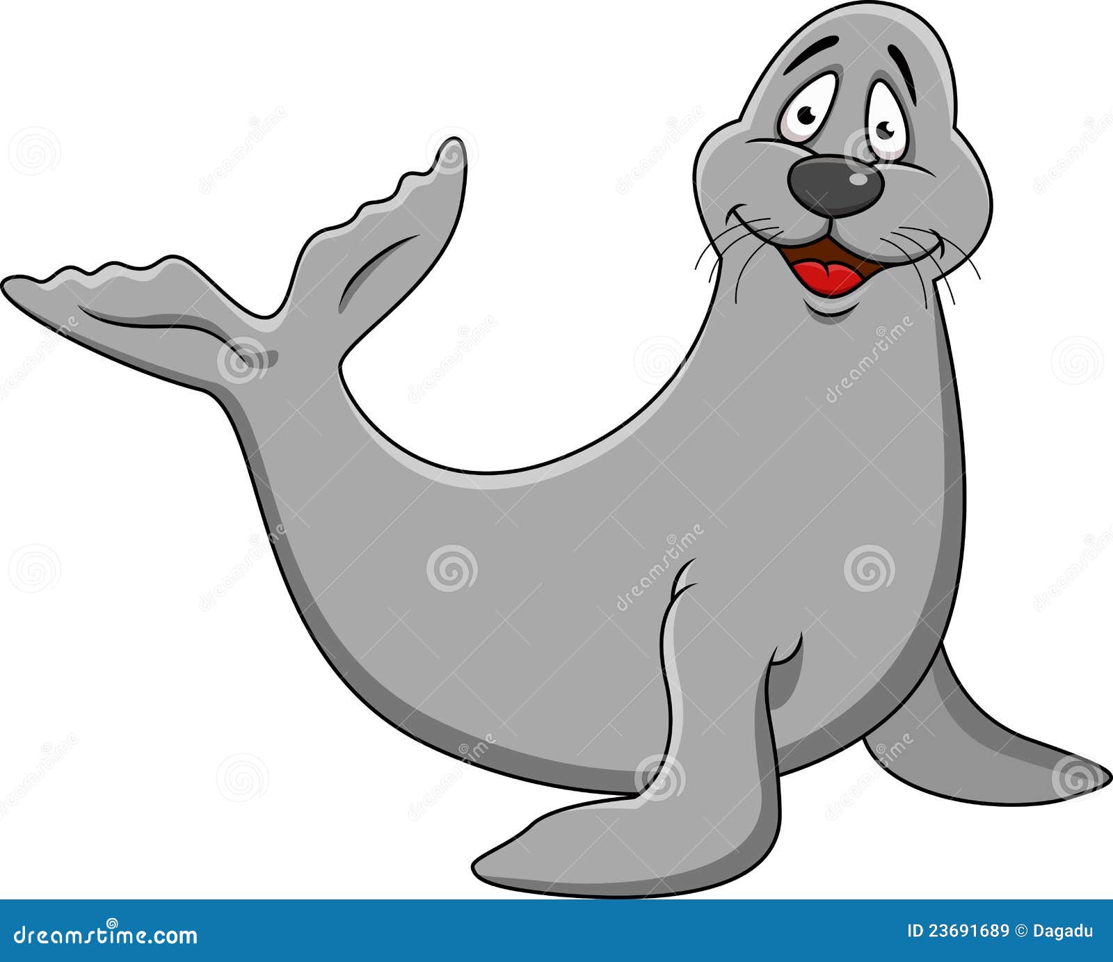Seal cartoon stock vector. Illustration of ocean, lion 23691689