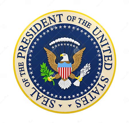 Seal of the President of the United States Isolated Stock Illustration ...