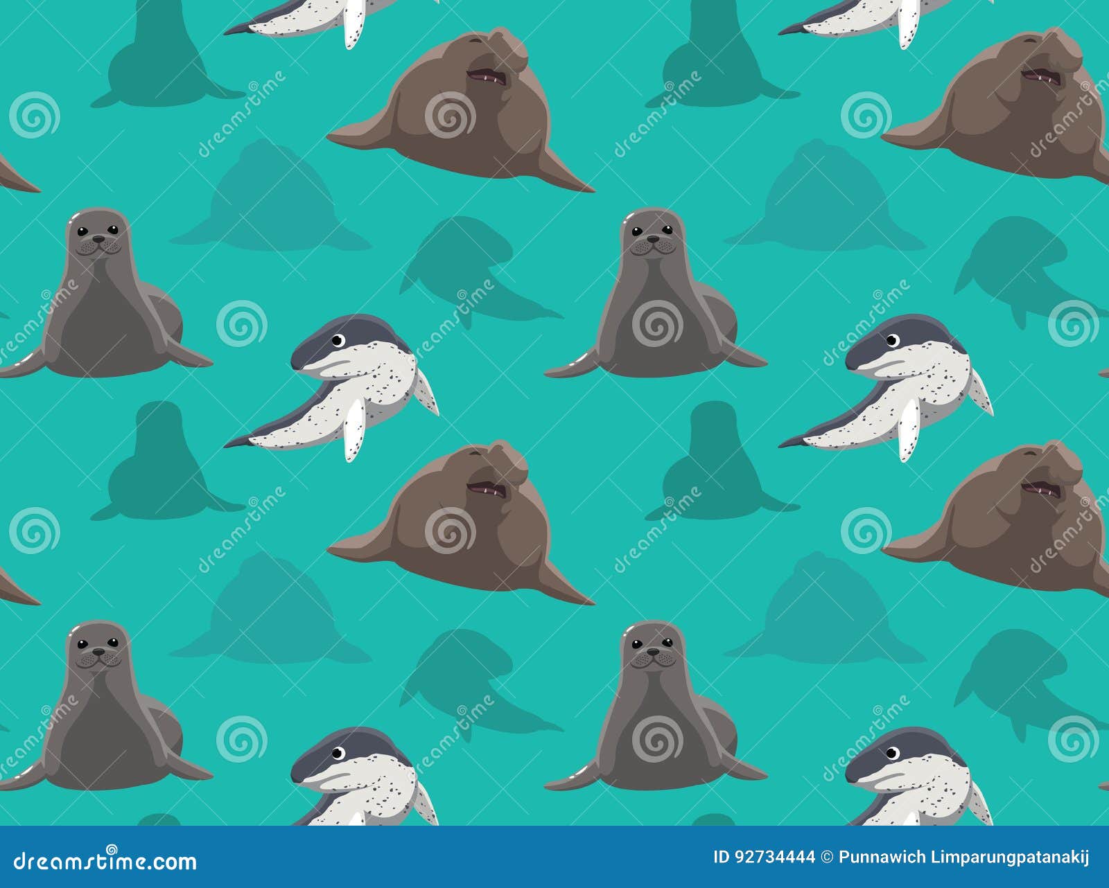 Seal Wallpaper 6 stock vector. Illustration of background - 92734444