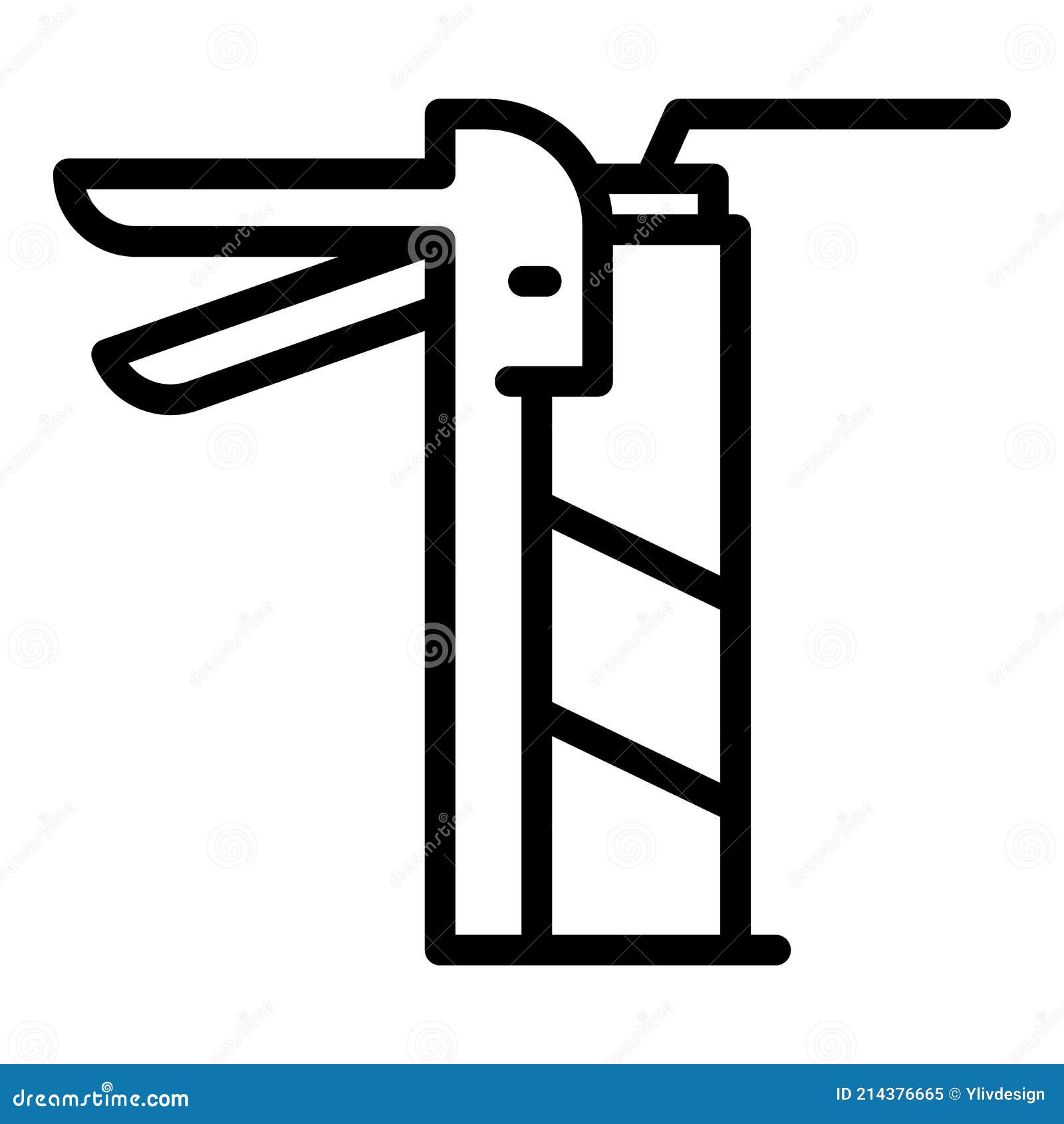 Sealant Icon, Outline Style Stock Vector Illustration of polyurethane