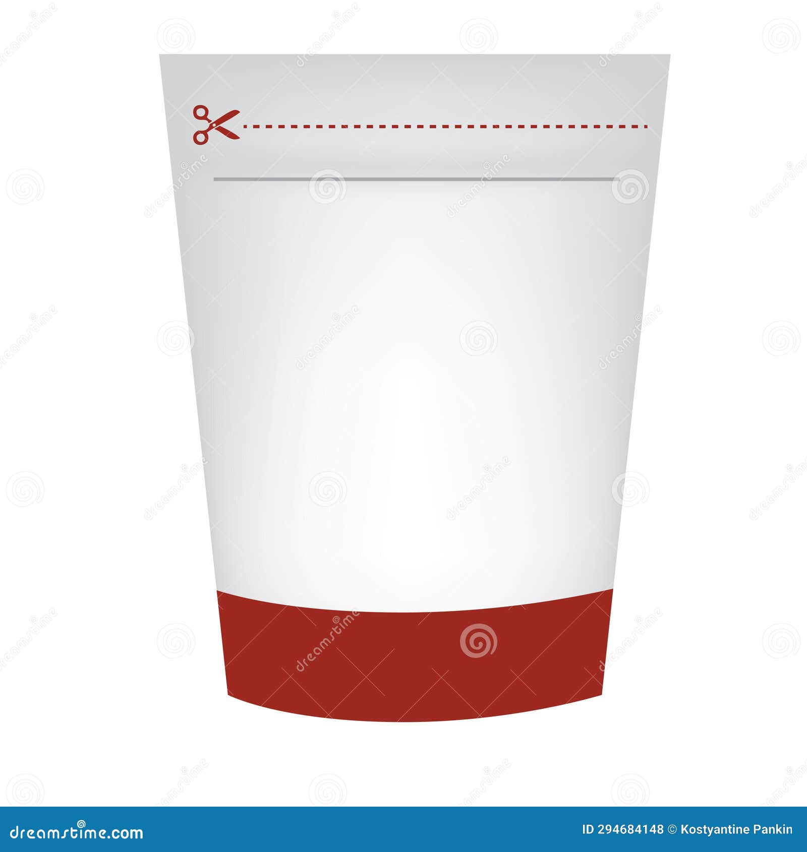 Sealed Packaging for Packaged Food Stock Illustration Illustration of