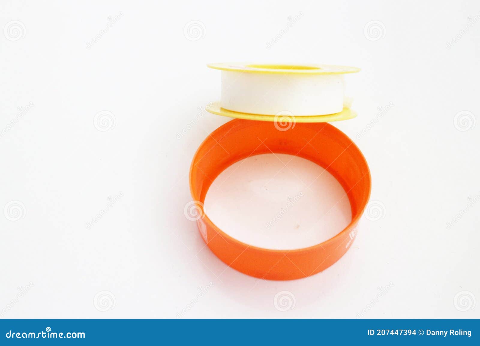 Sealer for Water Pipes with an Orange Cover Stock Photo Image of