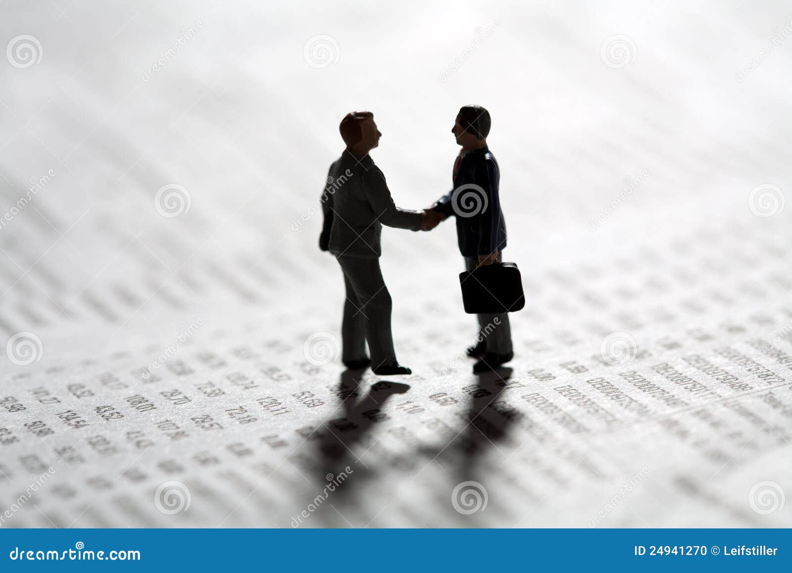 sealing a business transaction with a handshake