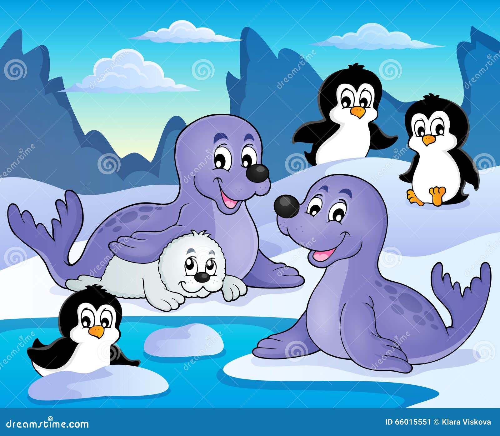 seals and penguins theme image 1