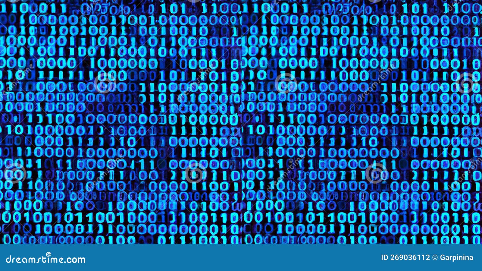 Seamless Abstract Binary Code Computer Programming Banner Generative ...