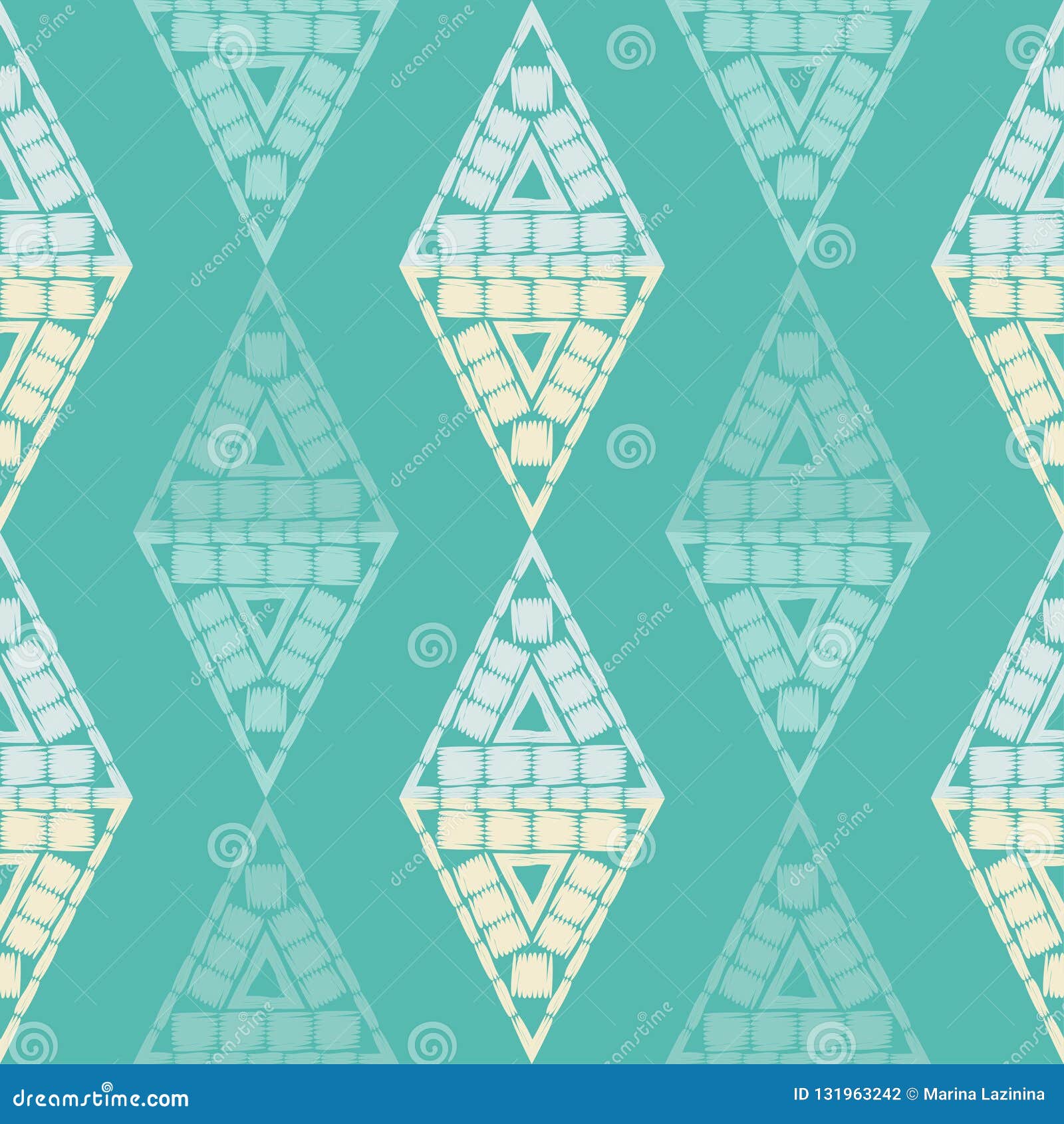 Seamless Abstract Geometric Pattern. Triangles. Vector Pattern. Mosaic ...