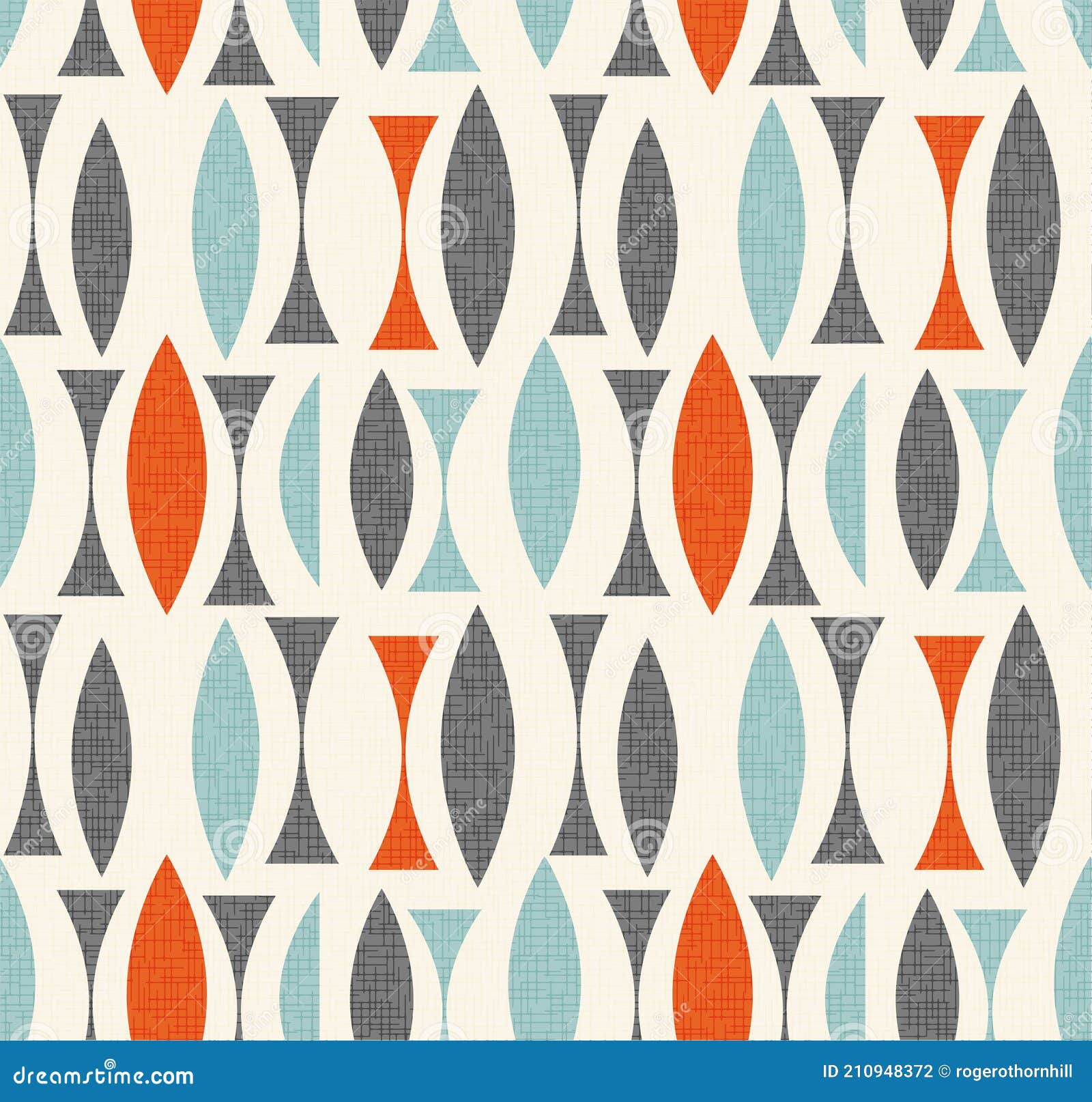 seamless abstract mid century modern pattern of geometric s.