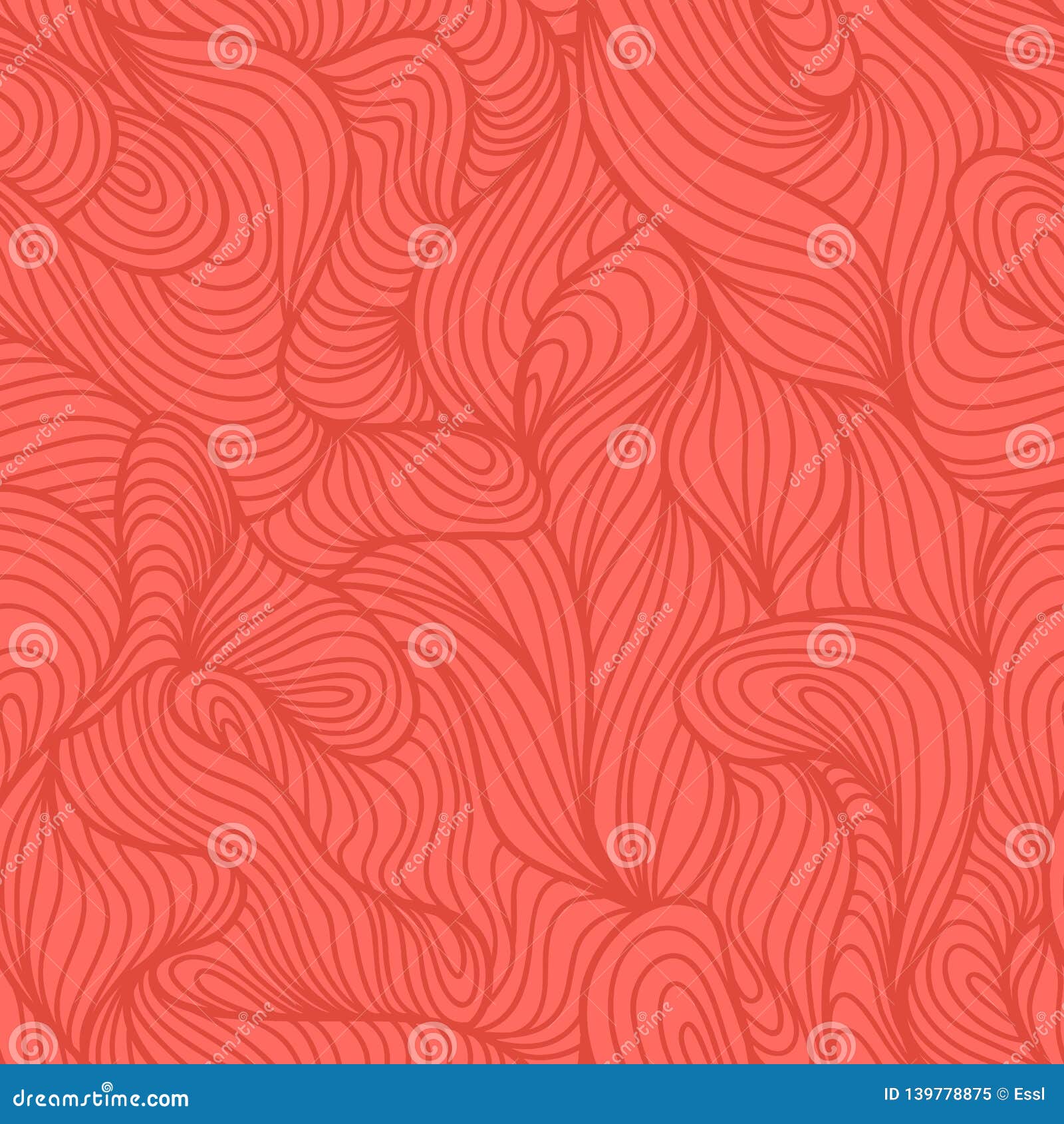 Seamless Abstract Red Hand Drawn Pattern, Yarn Texture Background Stock ...