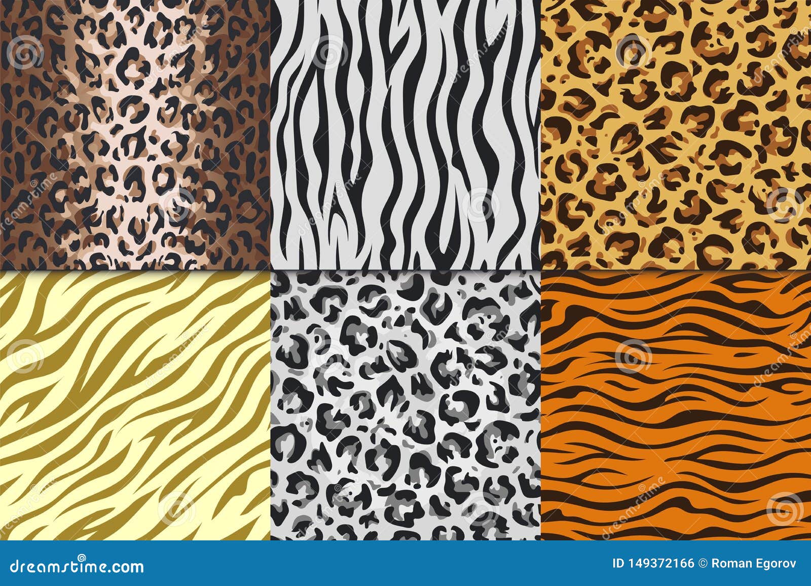 Seamless Animal Prints. Leopard Tiger Zebra Skin Patterns, Texture Stripes Backgrounds. Vector Africa Animals Different Stock Vector - Illustration of giraffe, fabric: 149372166 Seamless Animal Prints. Leopard Tiger Zebra Skin Patterns, Texture Stripes Backgrounds. Vector Africa Animals Different Stock Vector - Illustration of giraffe, fabric: 149372166