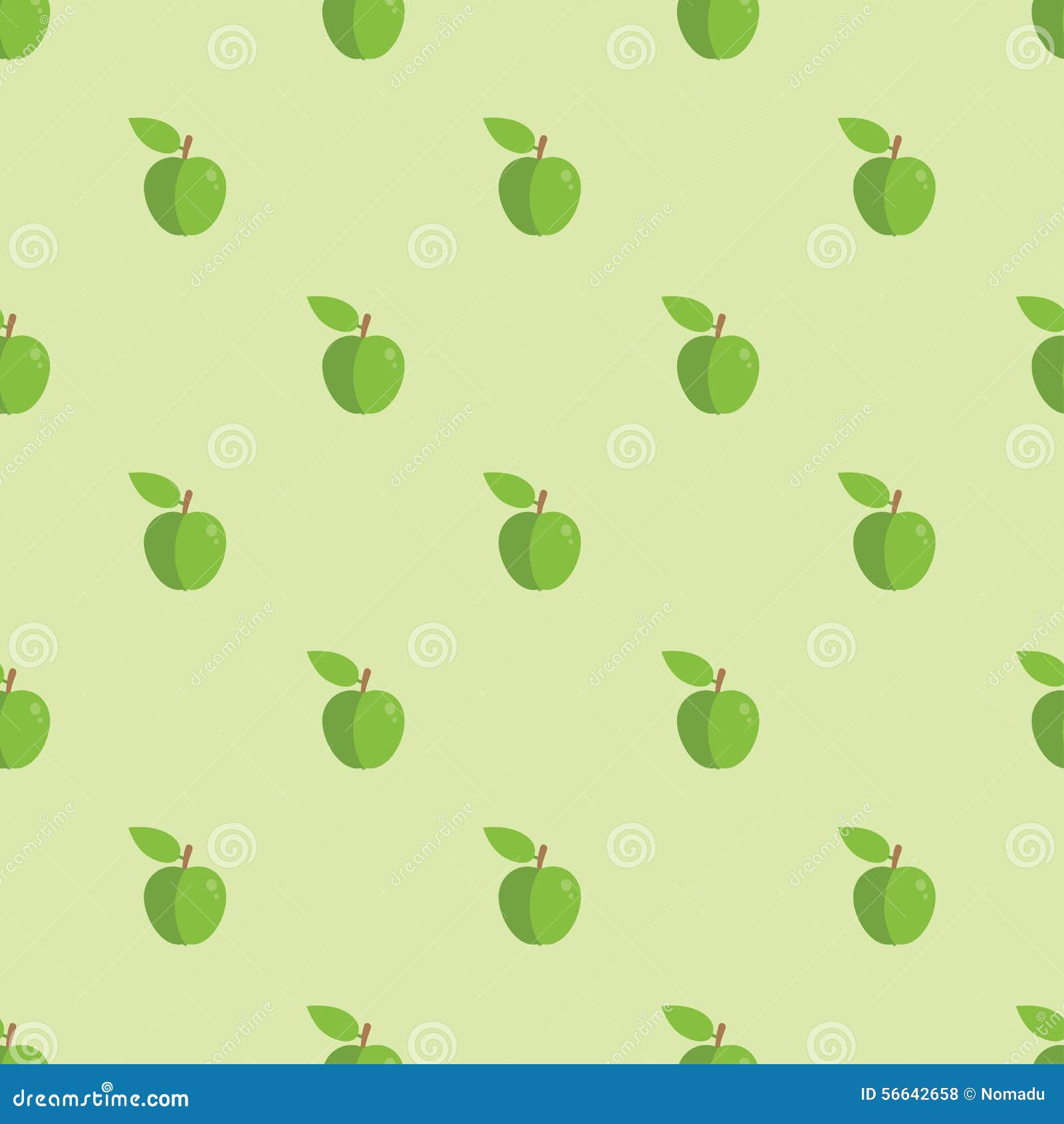 Seamless Apple Pattern Background Stock Vector - Illustration of ...