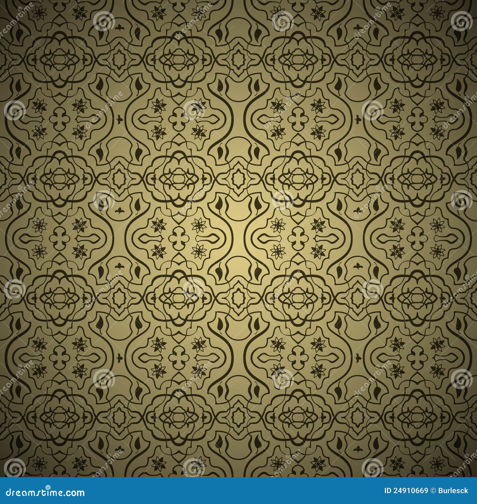 Seamless Arabic Ornament Background Stock Vector Illustration of