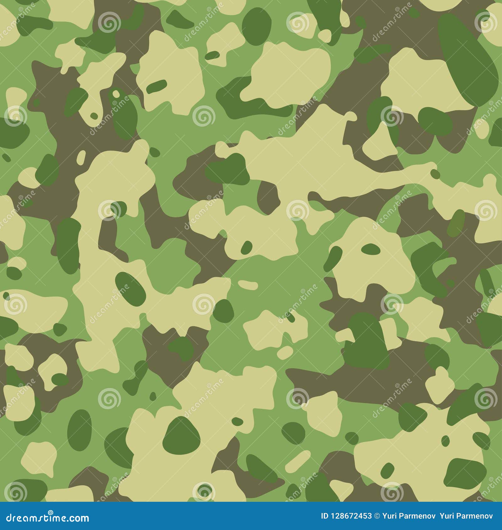 Camouflage Army Pattern. Seamless Military Texture. Green, Brown Stock ...
