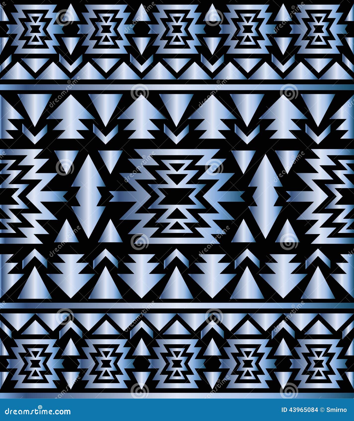 Seamless Aztec Pattern Art Deco Style Stock Vector Illustration of