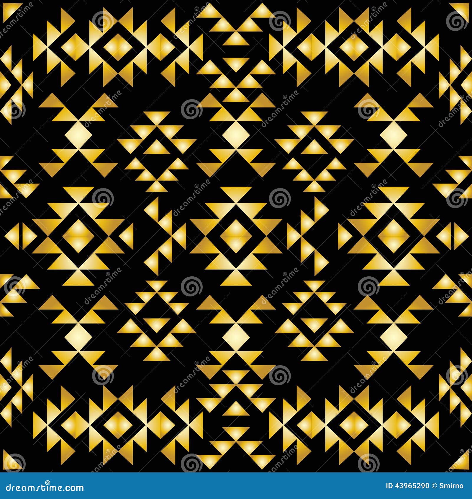 Seamless Aztec Pattern Art Deco Style Stock Vector Illustration of