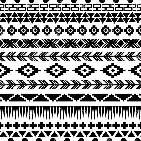 Seamless aztec pattern. stock vector. Illustration of navajo - 45499886