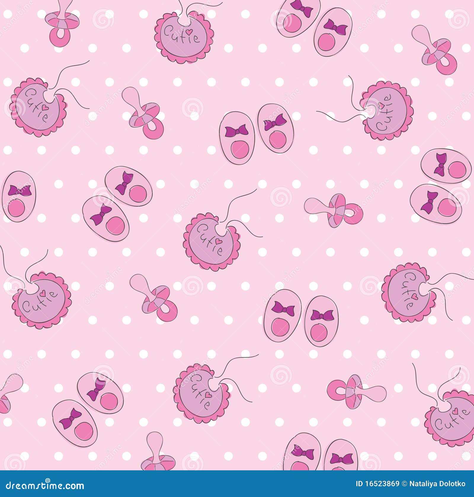 baby pink pattern background