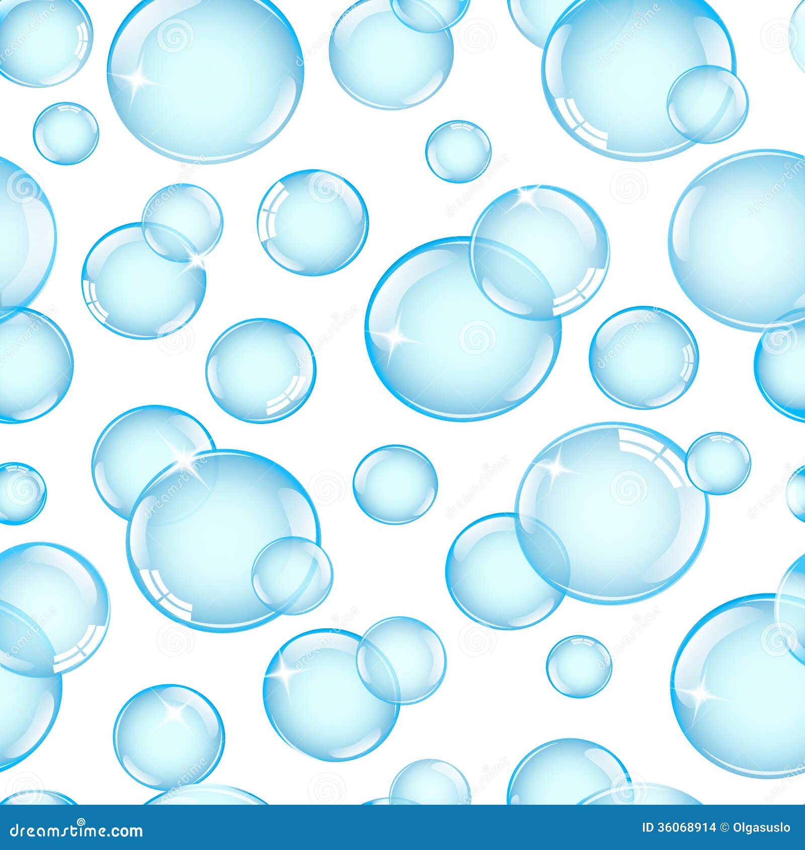 Seamless Background With Bubbles Stock Illustration - Illustration of