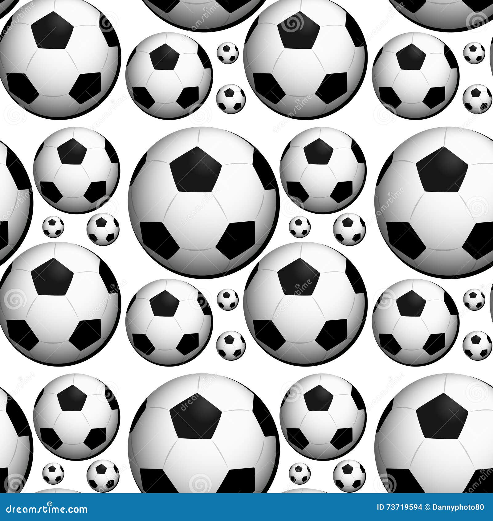 Seamless Background Design With Footballs Stock Vector Illustration of football, soccer 73719594