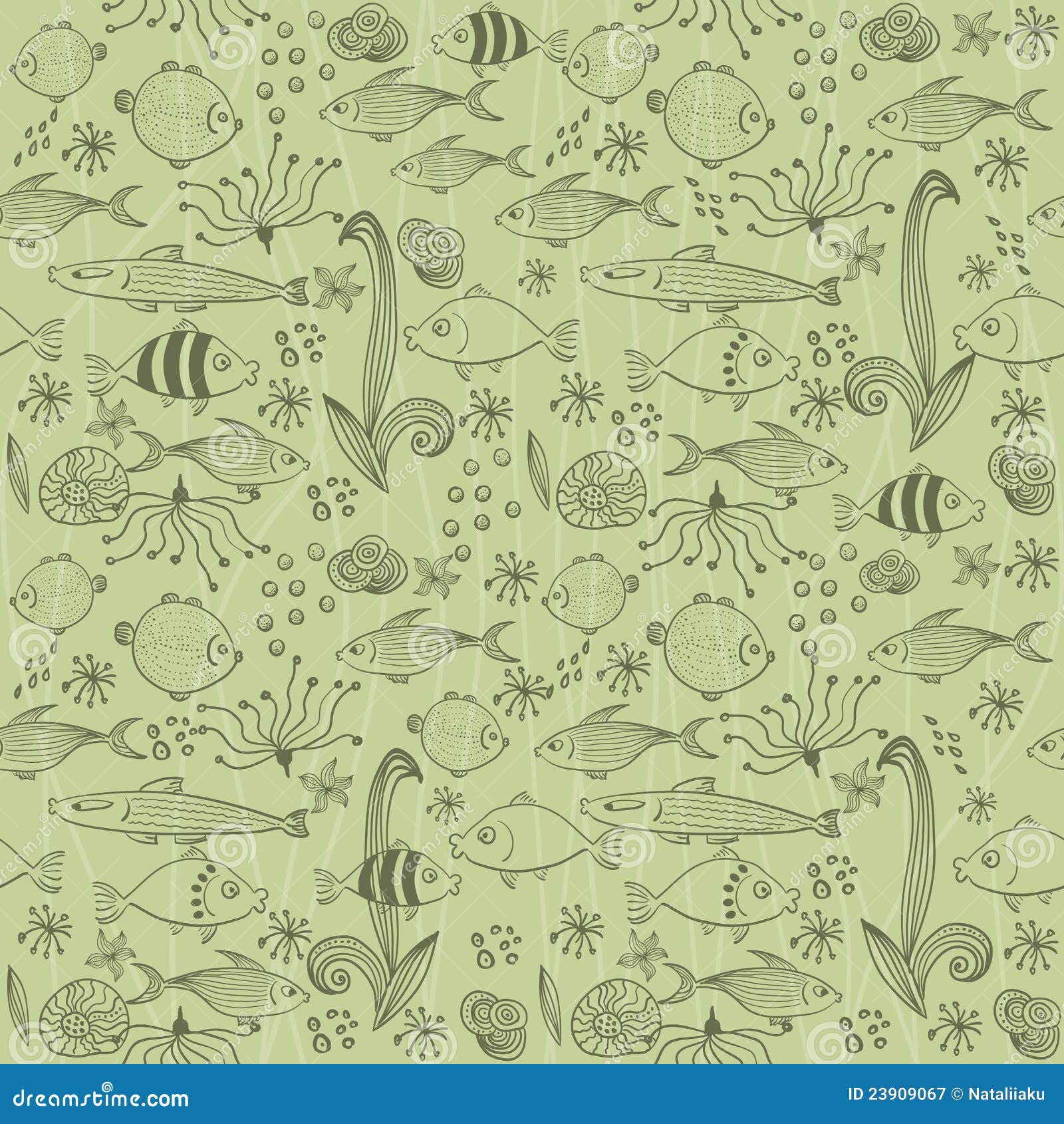 Seamless Background with Fish in Vector Stock Vector - Illustration of design, plants: 23909067 Seamless Background with Fish in Vector Stock Vector - Illustration of design, plants: 23909067