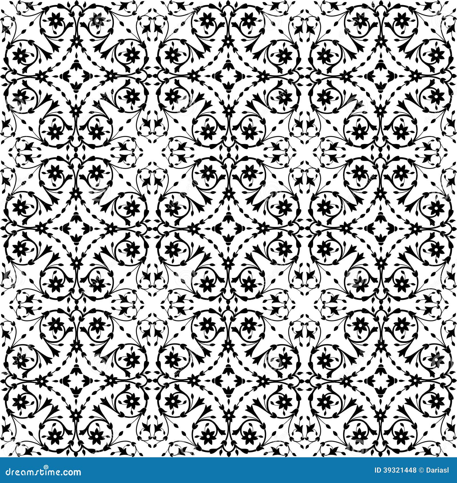 Seamless Background in Indian Style Stock Vector - Illustration of ...