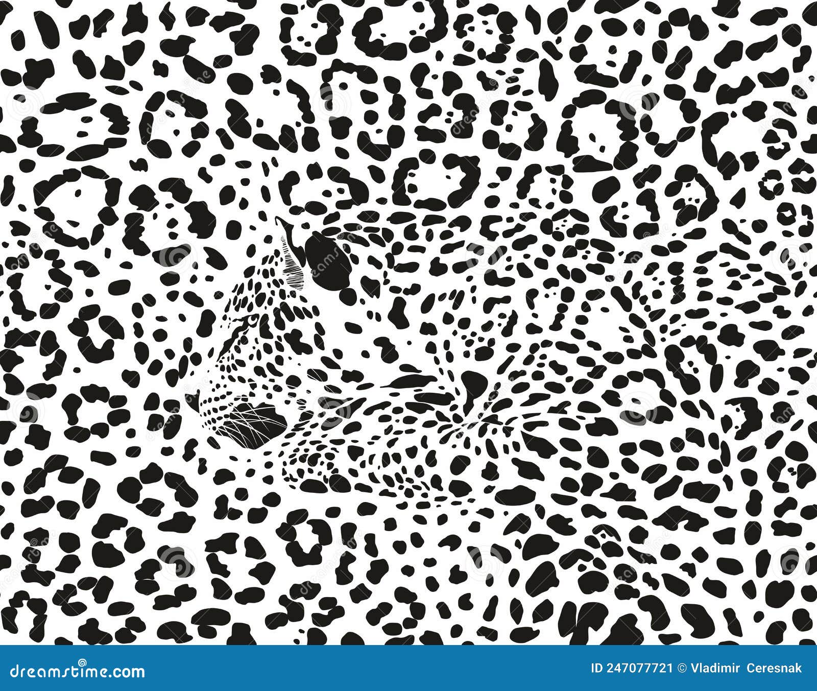 Seamless Background Jaguars, Latin Panthera Onca Stock Vector