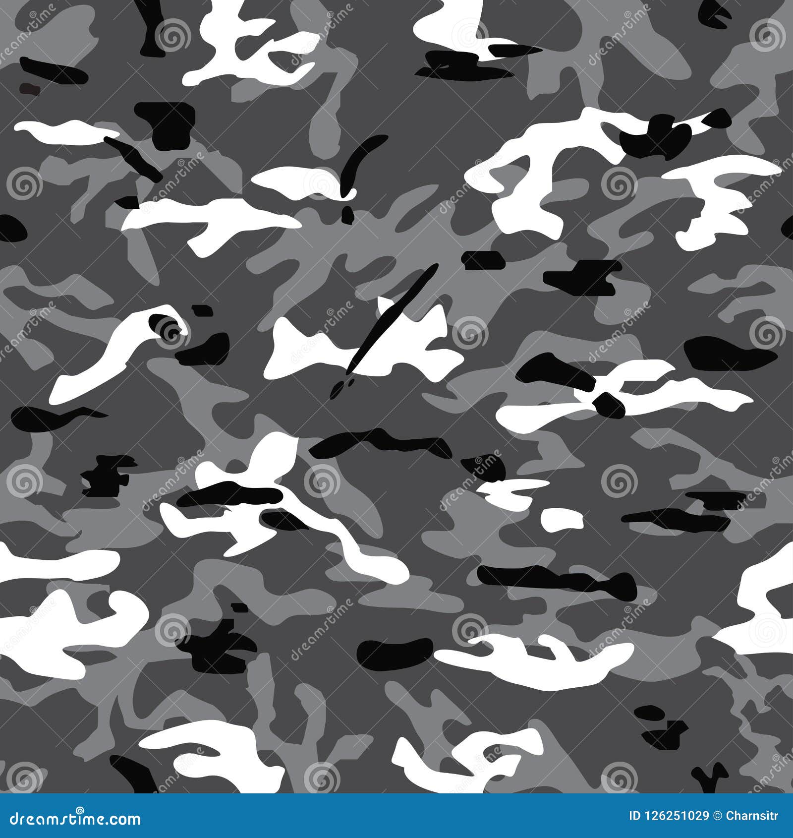 Seamless Background of Multicam Gray Camouflage Stock Vector ...