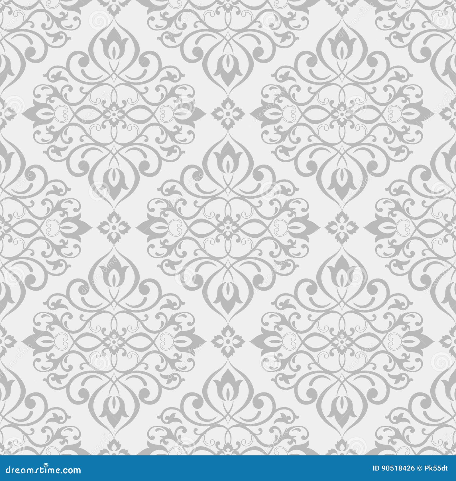 Seamless Background with Ornament. Stock Vector Illustration of