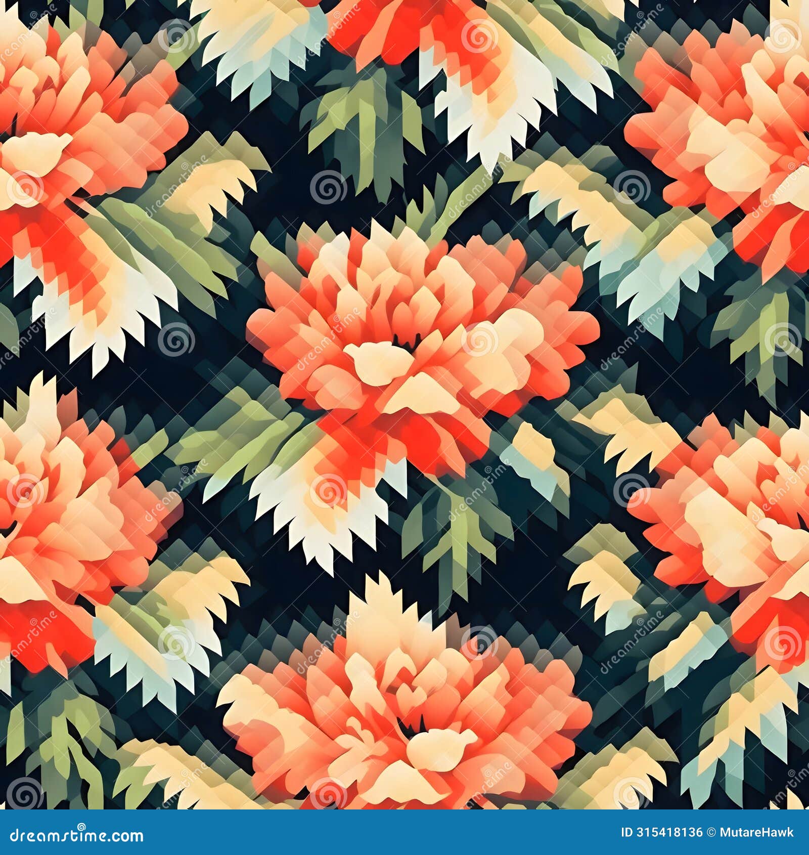 seamless background pattern. decorative flowers. textile rapport