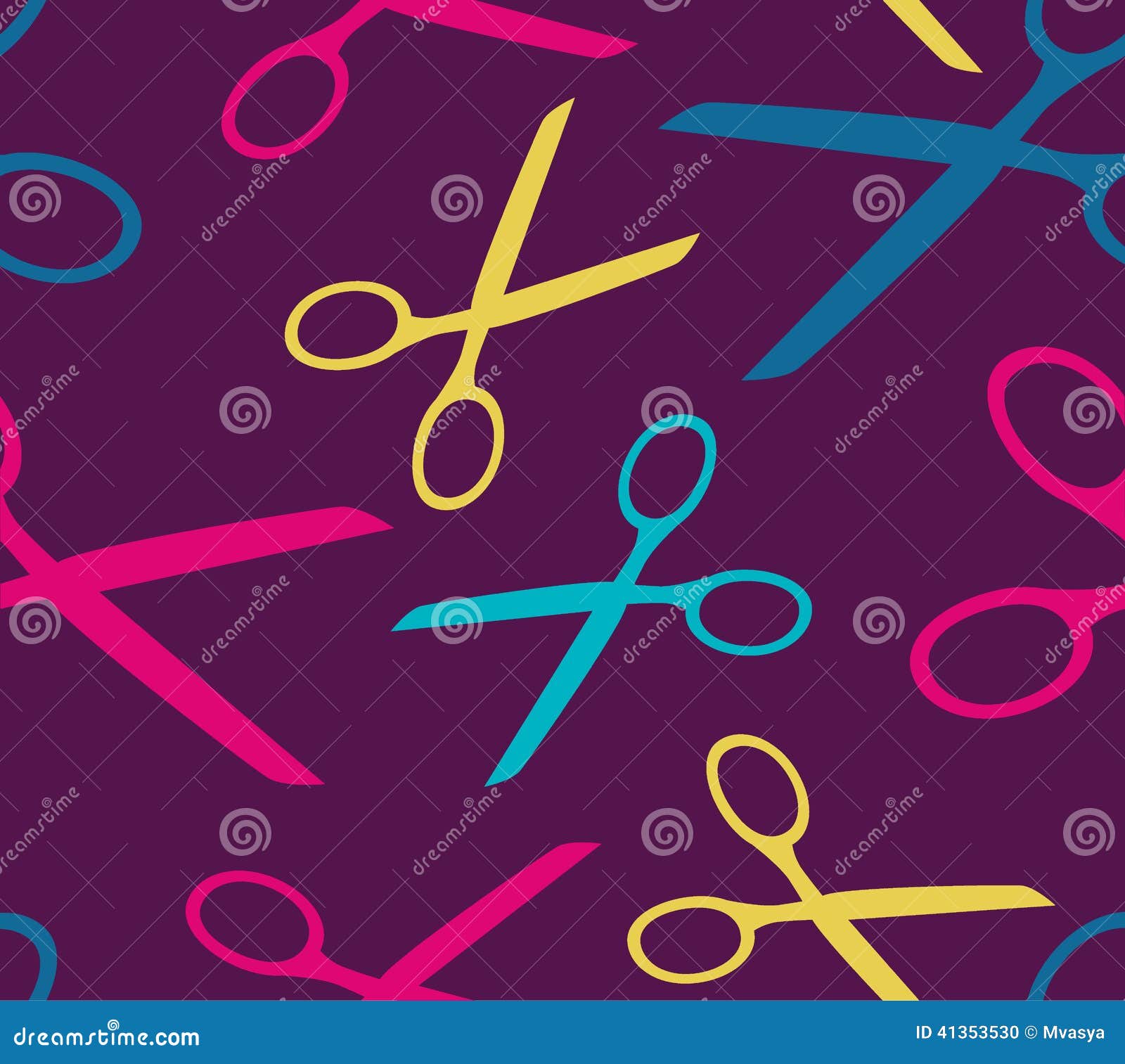Seamless Background with Scissors Stock Vector Illustration of sharp
