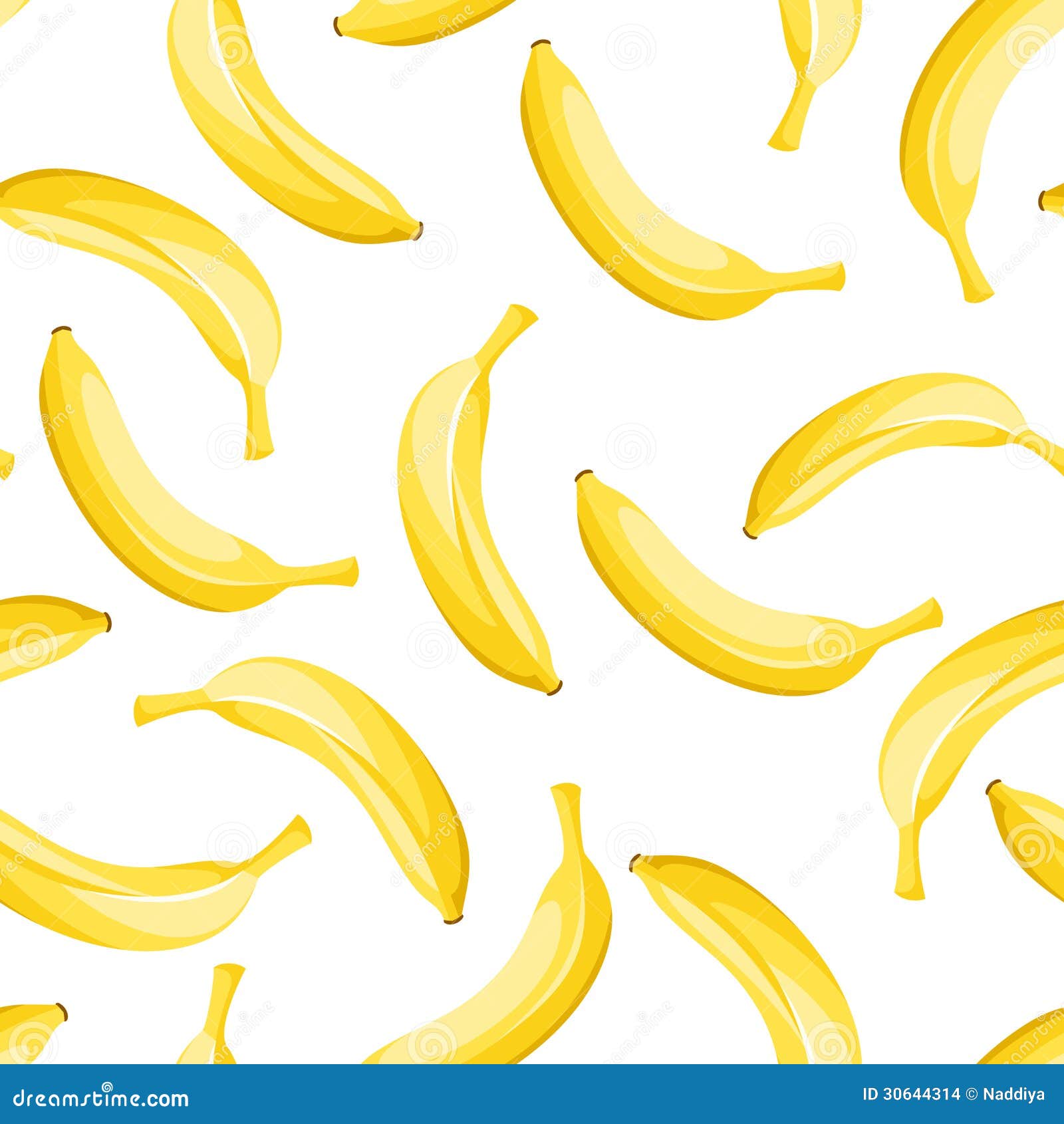  seamless background with yellow bananas.