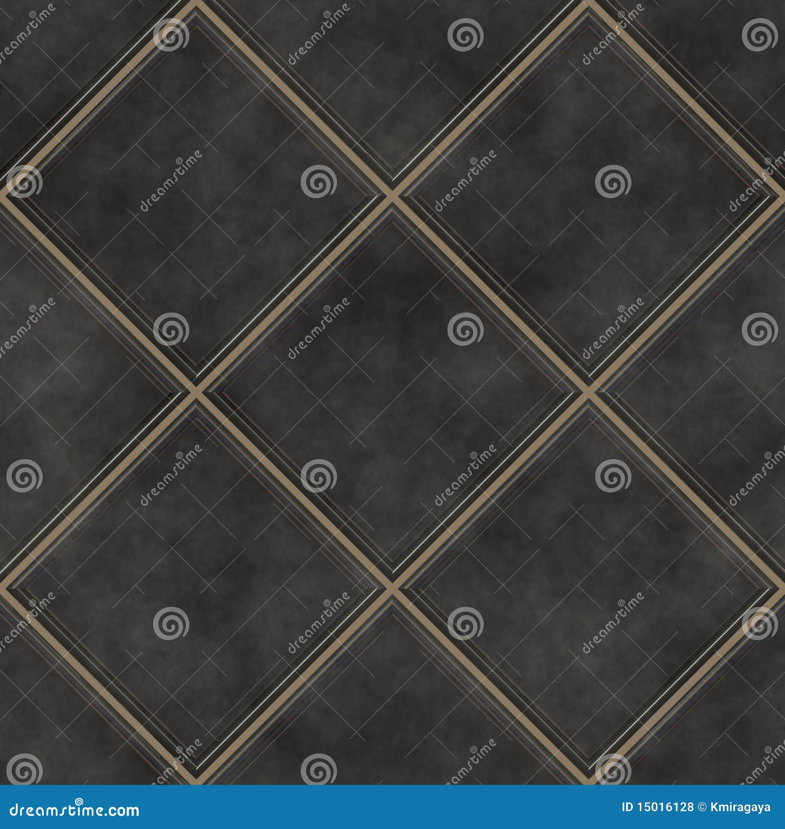 Seamless Black Tiles Texture Background Stock Illustration
