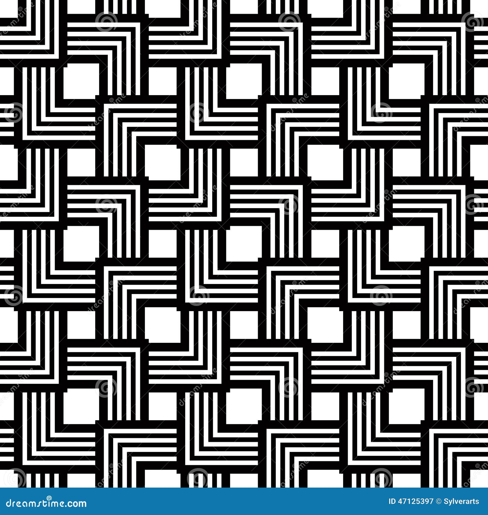 Gambar Seamless Black White Pattern Simple Vector Stripes 