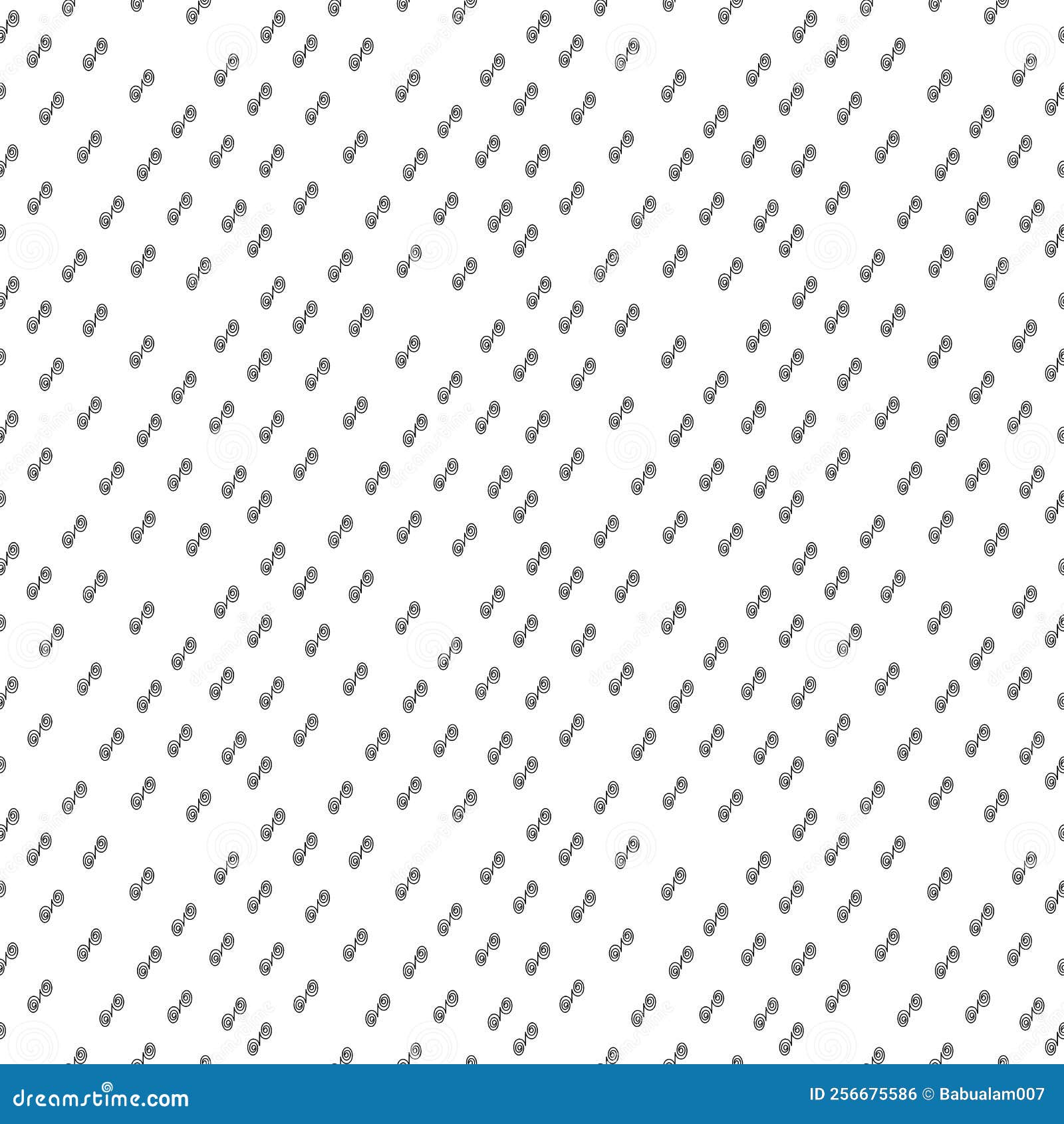 seamless black and white pattern with spring type .  