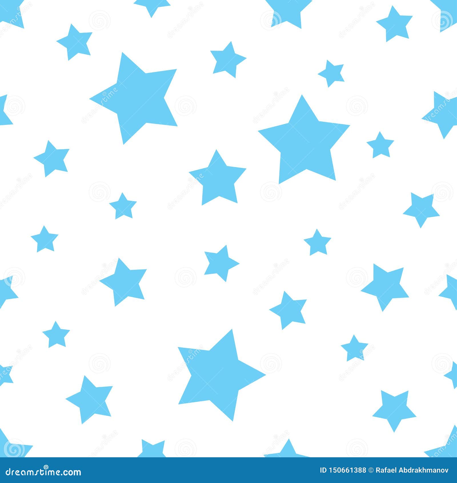 Seamless Blue Star Shape Pattern. Texture To Print on Cover Paper or Fabric  for the Holiday Memory Day Stock Vector - Illustration of abstract,  background: 150661388