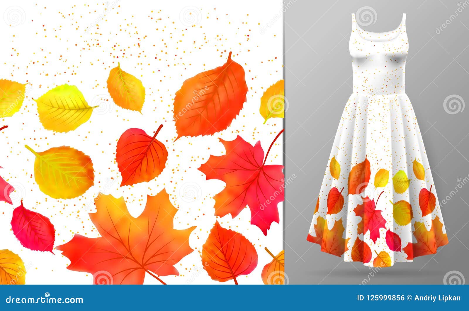 Download Seamless Border Of Colorful Autumn Leaves Isolated On ...