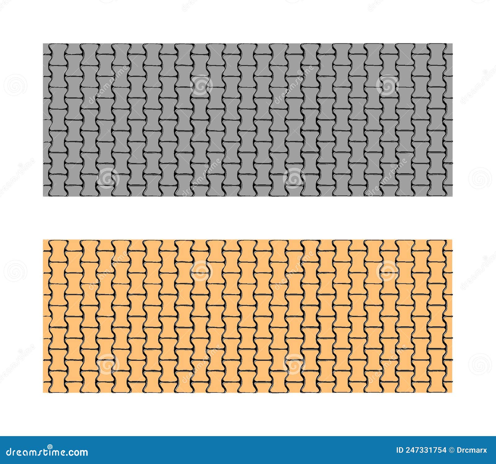 A Seamless Brick Paving Pattern Set Stock Illustration Illustration of bond, mosaic 247331754