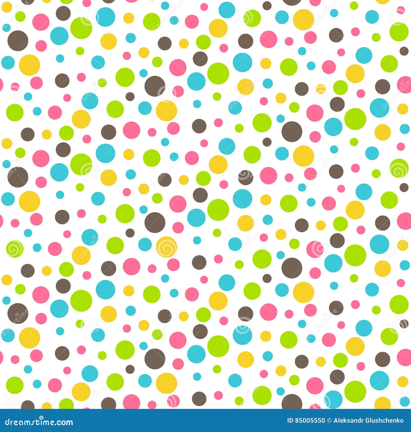 Seamless Bright Abstract Dots Chaos Pattern Stock Vector - Illustration ...