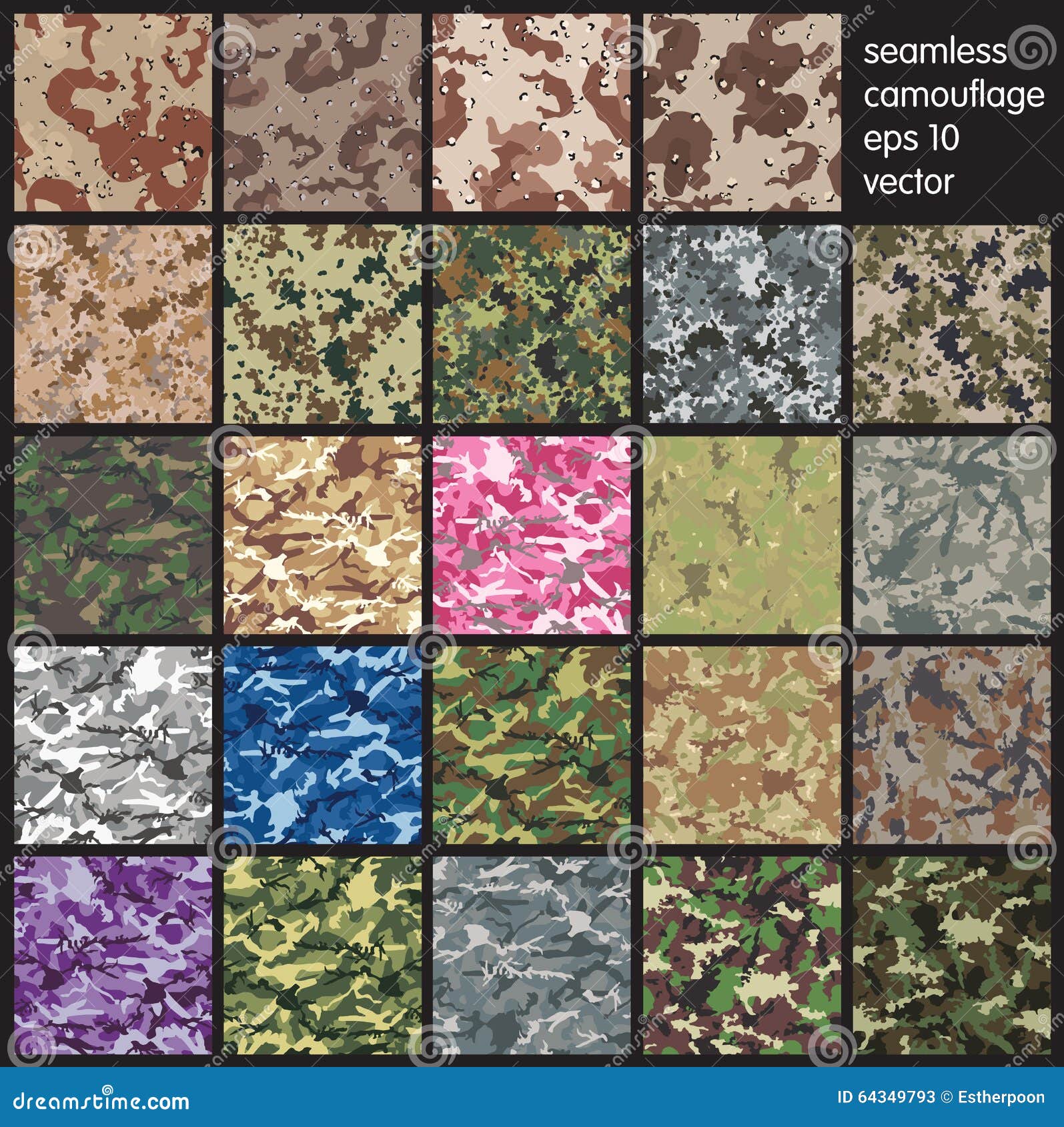 seamless camouflage pattern  