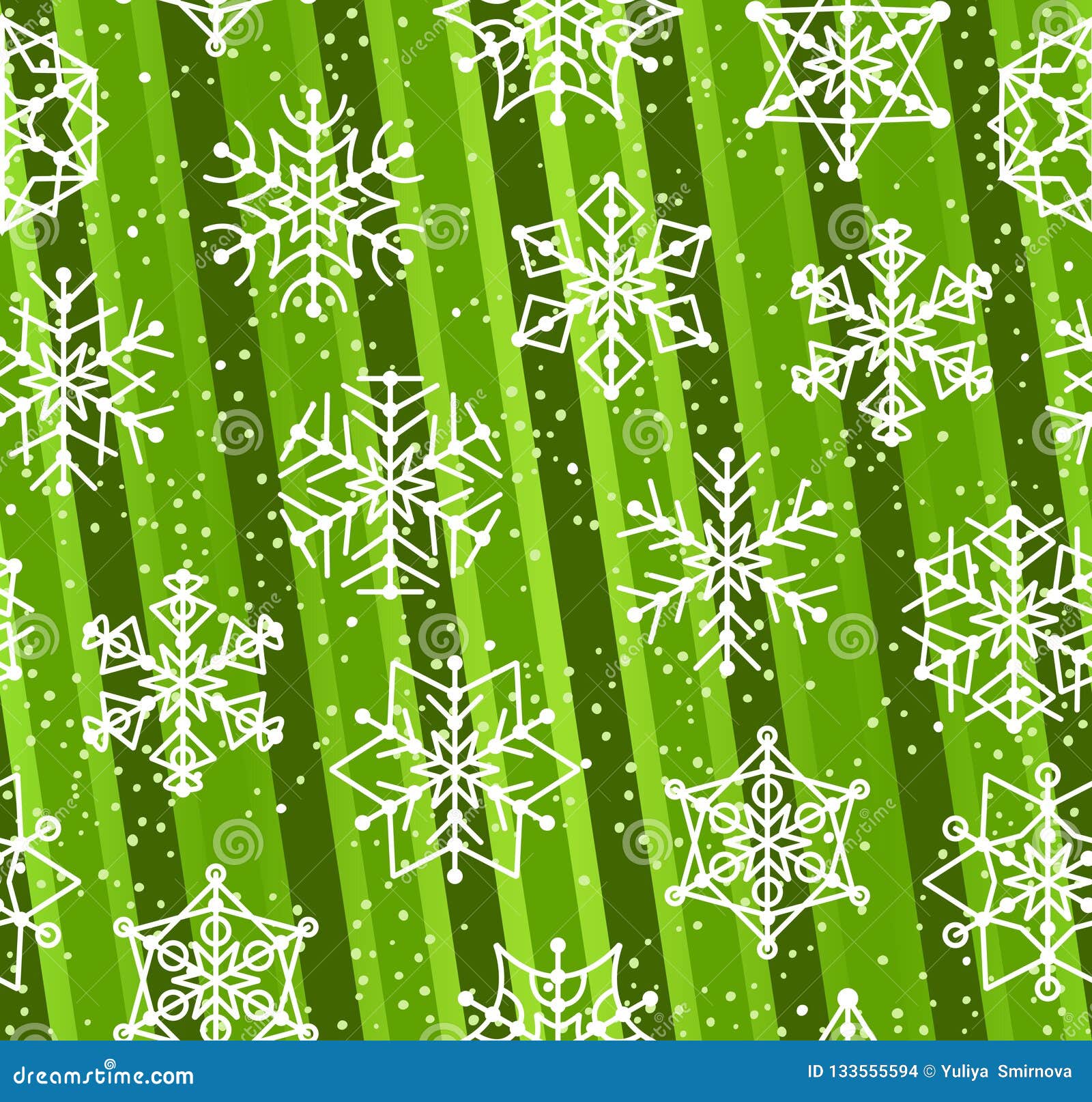 Seamless Christmas Pattern with Snowflakes. Stock Vector - Illustration ...