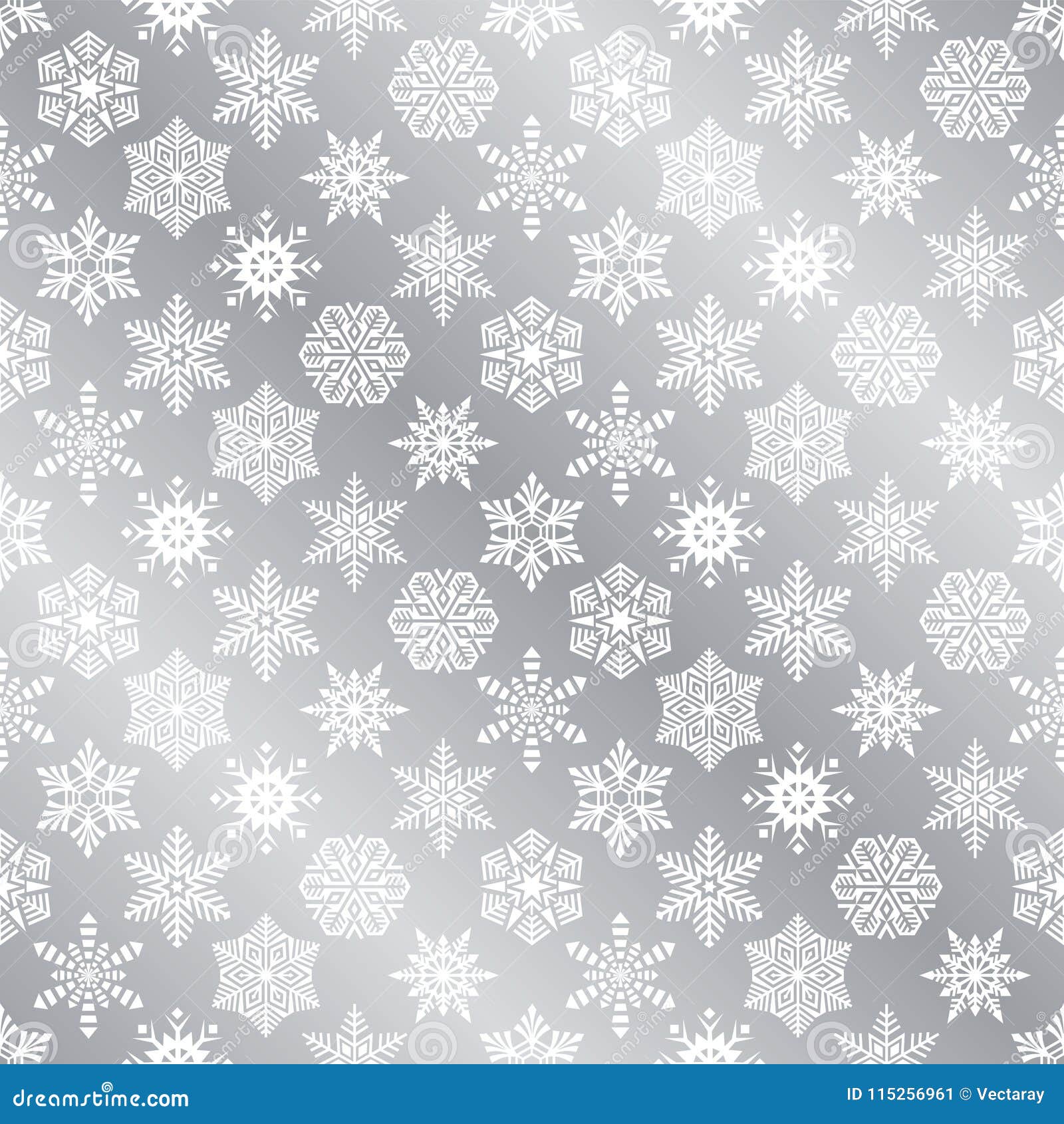 Silver Christmas Wrapping Paper 