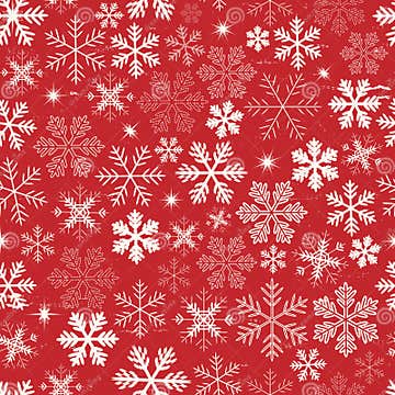 Seamless Christmas Snowflakes Background Stock Vector - Illustration of ...