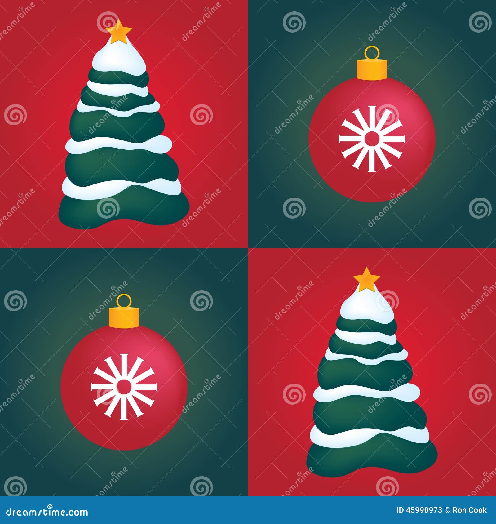 Seamless Christmas Tile Background Stock Illustration - Illustration of