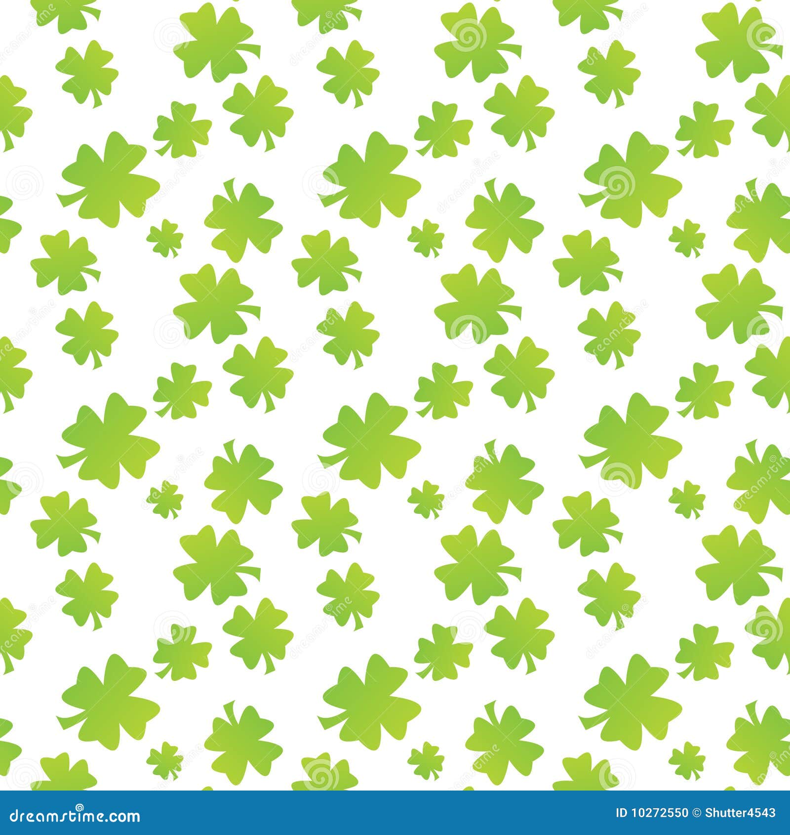 Seamless Clover Leaf Pattern Stock Photo  Image: 10272550