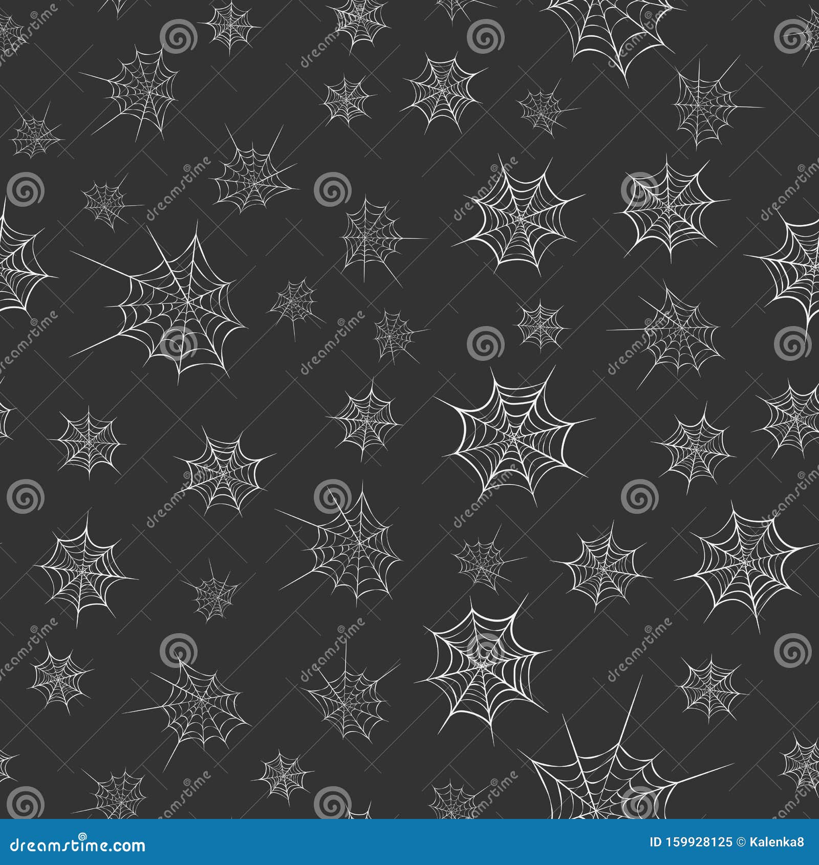 seamless cobweb pattern on dark backdrop. line art of spider web for halloween. scary spider web background template. white cobweb