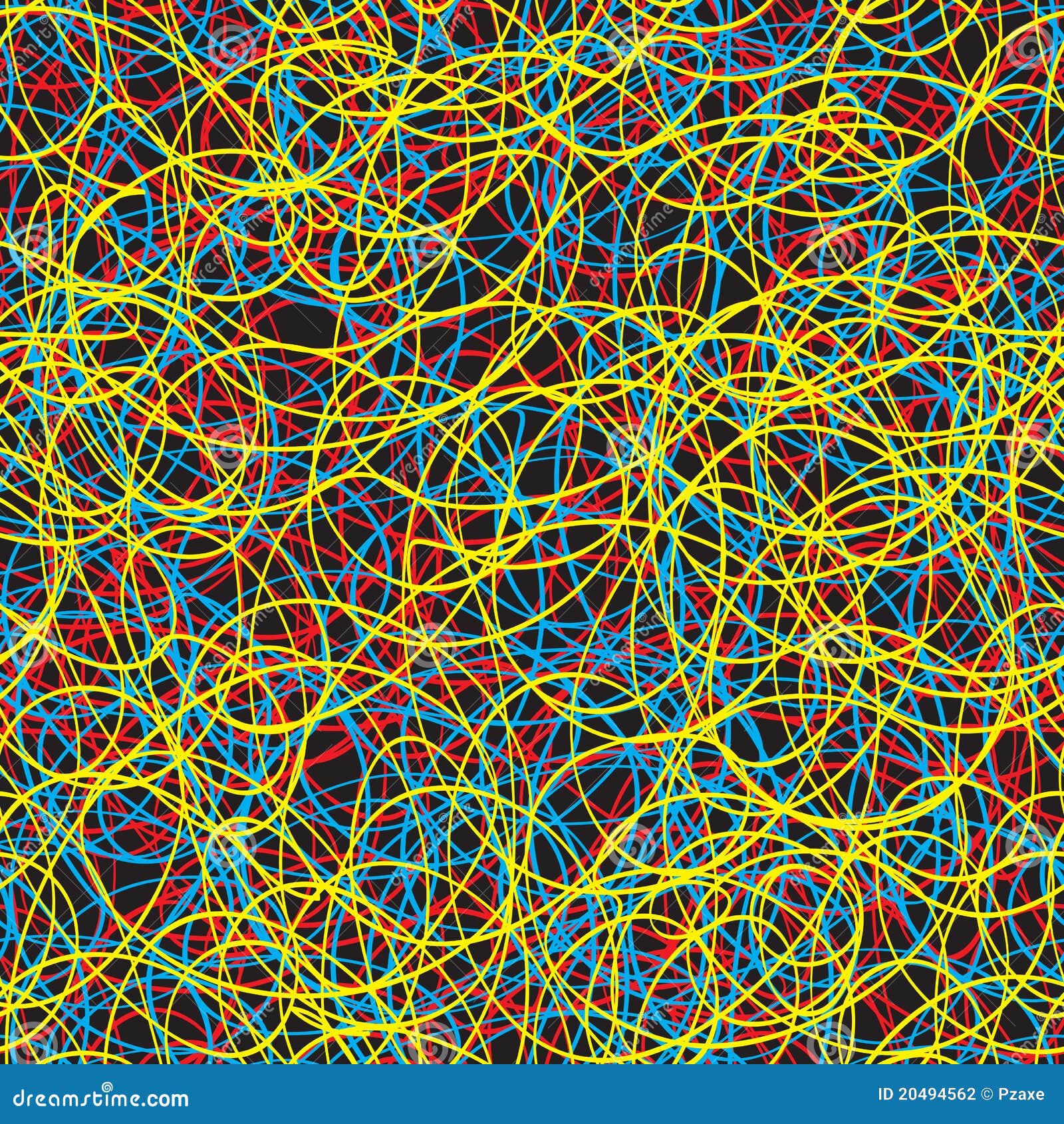 Seamless Color Vector Texture Scribble Stock Vector Illustration of