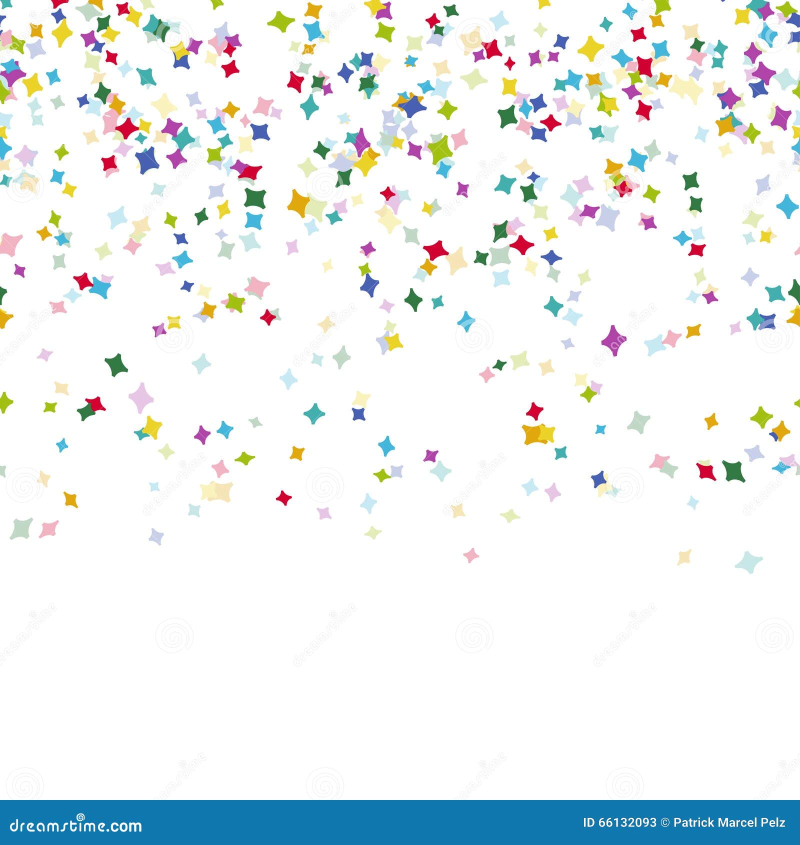 seamless background with different colored confetti for party time