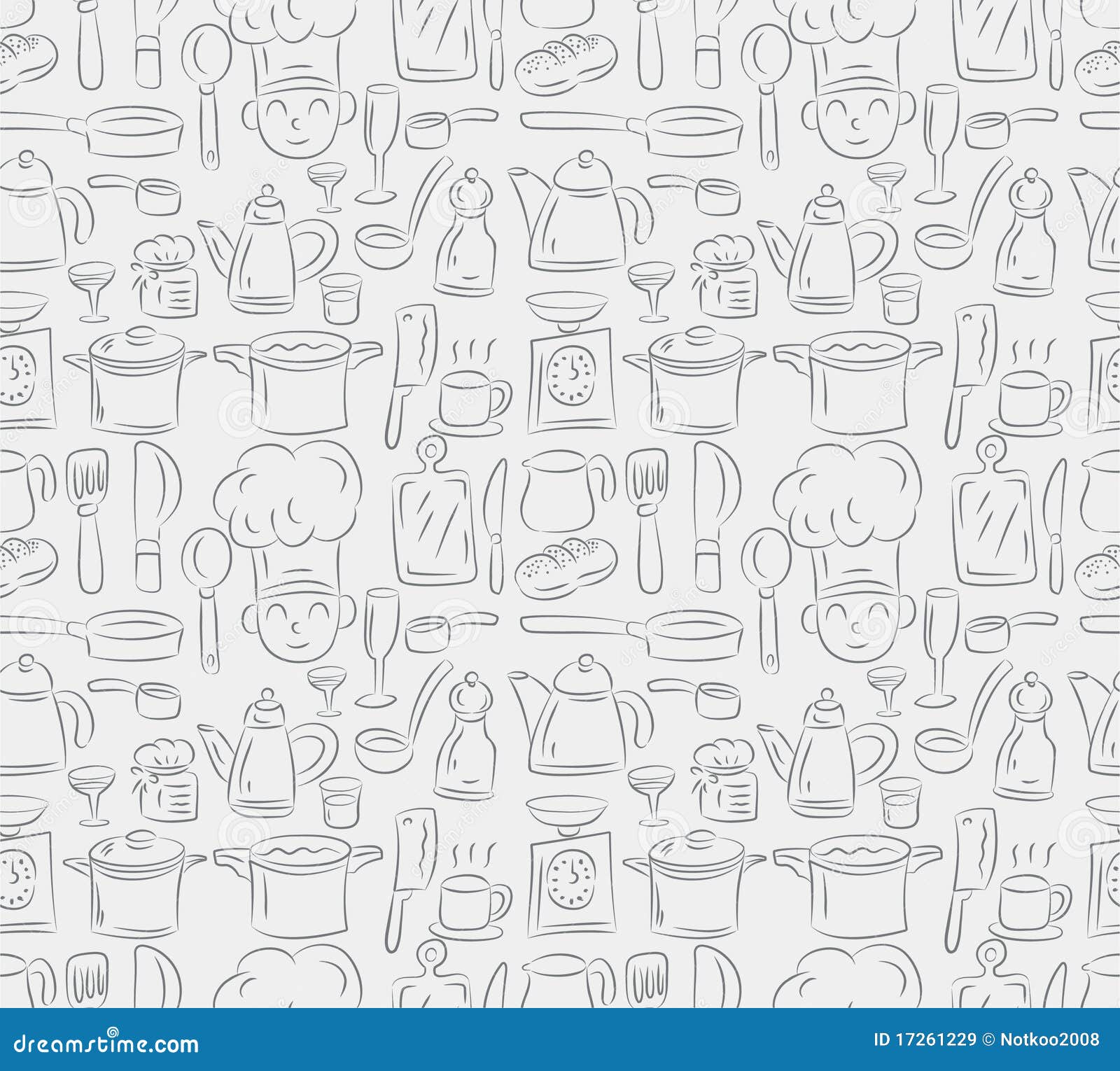 Seamless cooking pattern stock vector Illustration of 