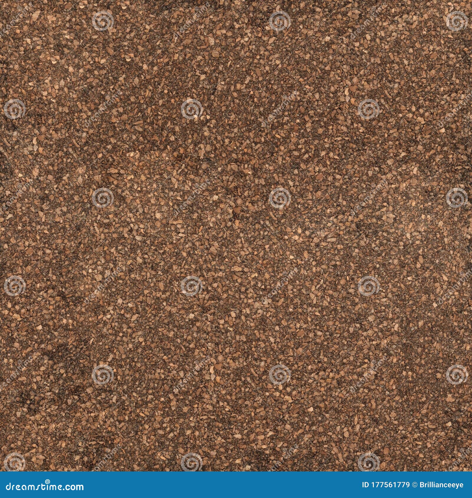 Seamless Cork Board Texture Background in 6k Resolution Stock Image